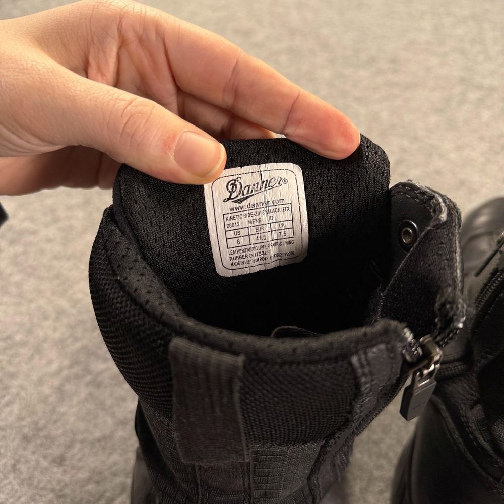 Danner Kinetic Side-Zip GTX Boots Mens 8 Black Gore-Tex‎ Tactical Combat 28012 - Picture 15 of 16